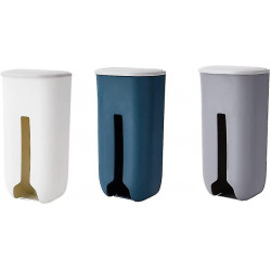 Garbage Bag Holder Trash Bag Dispenser Wall Mounted Self Adhesive Plastic B