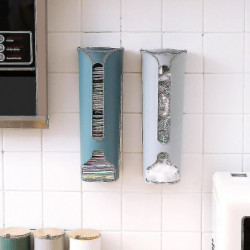 Zysd Wall Hanging Garbage Bag Storage Box Kitchen Plastic Bag Holder Organi