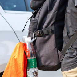 Water Bottle Holder Accessory with Towel Hook for Biking Traveling Walking Camp