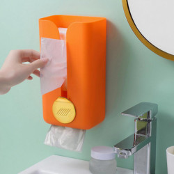 Wall-Mounted Plastic Grocery Bag Holder Wall Adhesive Tissue Box Shelf Garbage Bag Dispenser Trash Bag Organizer [...]