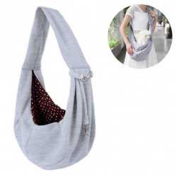 Dog Cross Shoulder Backpack Portable Pet Bag For Pet Go Out (couleur: gris)
