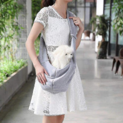 Dog Cross Shoulder Backpack Portable Pet Bag For Pet Go Out (couleur: gris) Dog Cross Shoulder Backpack Portable Pet Bag For Pet Go Out (couleur: gris)