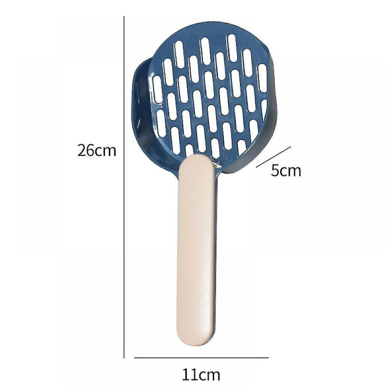 Cat Litter Spoon Puppy Garbage Cleaning Sieve Shovel Bag Clip Spooncat Litter Shovel Blue Pink F922-90
