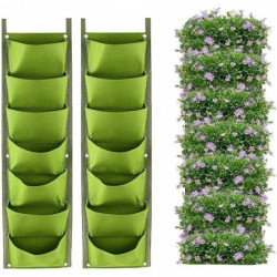 Sacs de culture de pommes de terre, 2 paquets Sacs de plantation de pommes de terre de 43L avec rabat et longues [...]