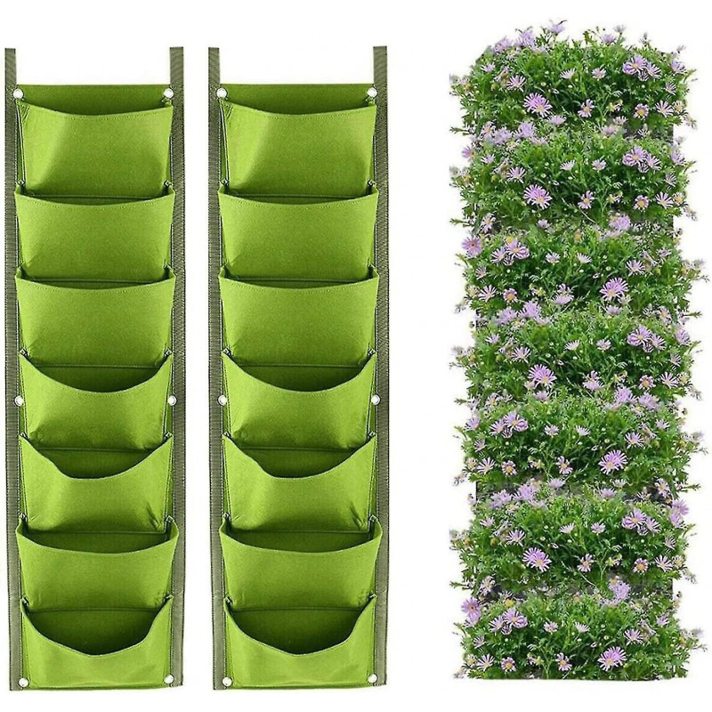 Sacs de culture de pommes de terre, 2 paquets Sacs de plantation de pommes de terre de 43L avec rabat et longues [...]