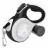 Retractable Dog Leash With Light And Dog Poop Bag Dispenser