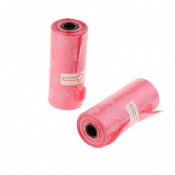 10pcs Pet Dog Puppy Waste Poop Bags Standard And Biodegradable Red