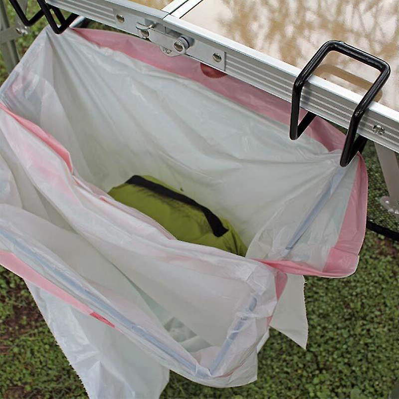 Hanging Rubbish Trash Garbage Bag Holder Camping Table Waste Bag Rack Clip