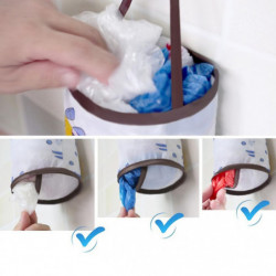 Plastic Bag Holder Fabric Large Grocery Shopping Bags Dispenser for Kitchen