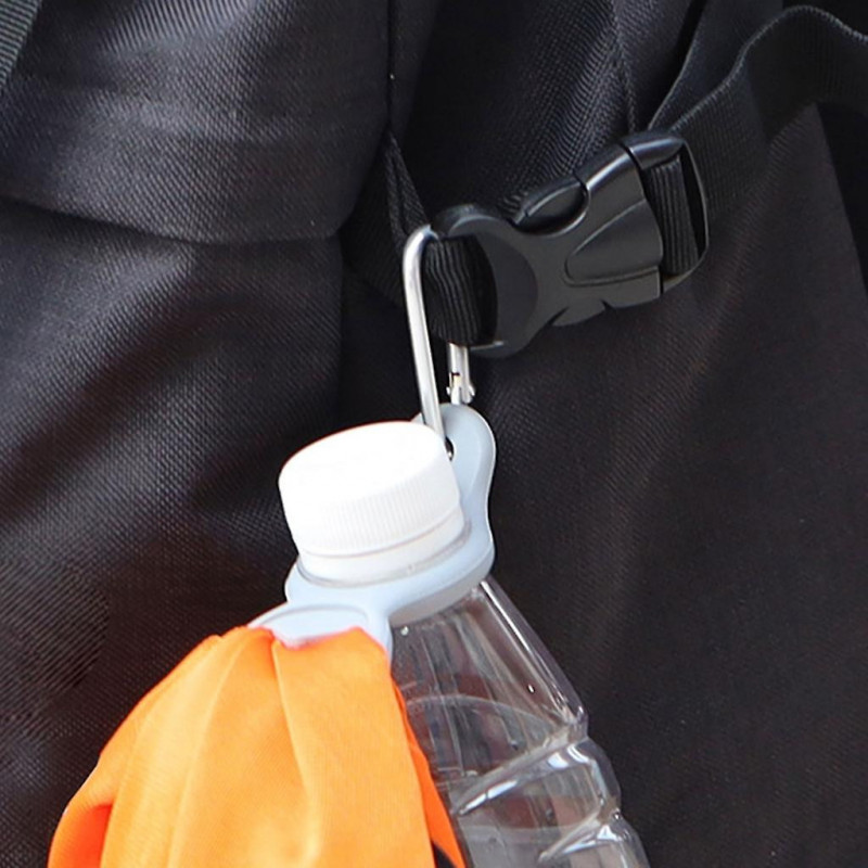 Water Bottle Holder Accessory with Towel Hook for Biking Traveling Walking Camp