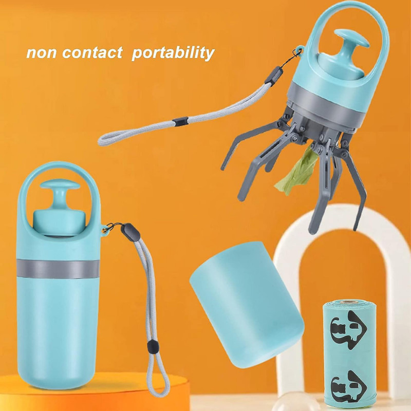 Pooper Scooper, Dog Pooper Scooper With Built-in Poop Bag Dispenser Portable And Lightweight Claw Poop Scooper For [...]