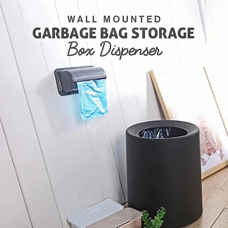 Trash Bags Storage Box Wall Mounted Plastic Garbage Bag Dispenser Waste Bag Holder For Bathroom
