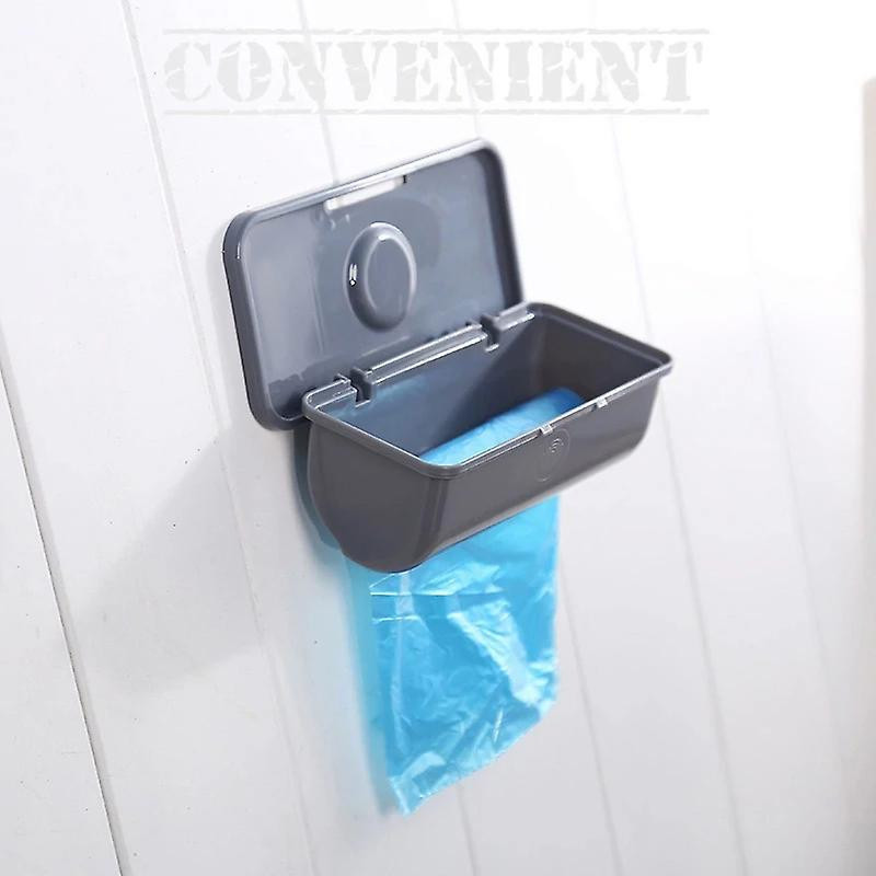 Trash Bags Storage Box Wall Mounted Plastic Garbage Bag Dispenser Waste Bag Holder For Bathroom
