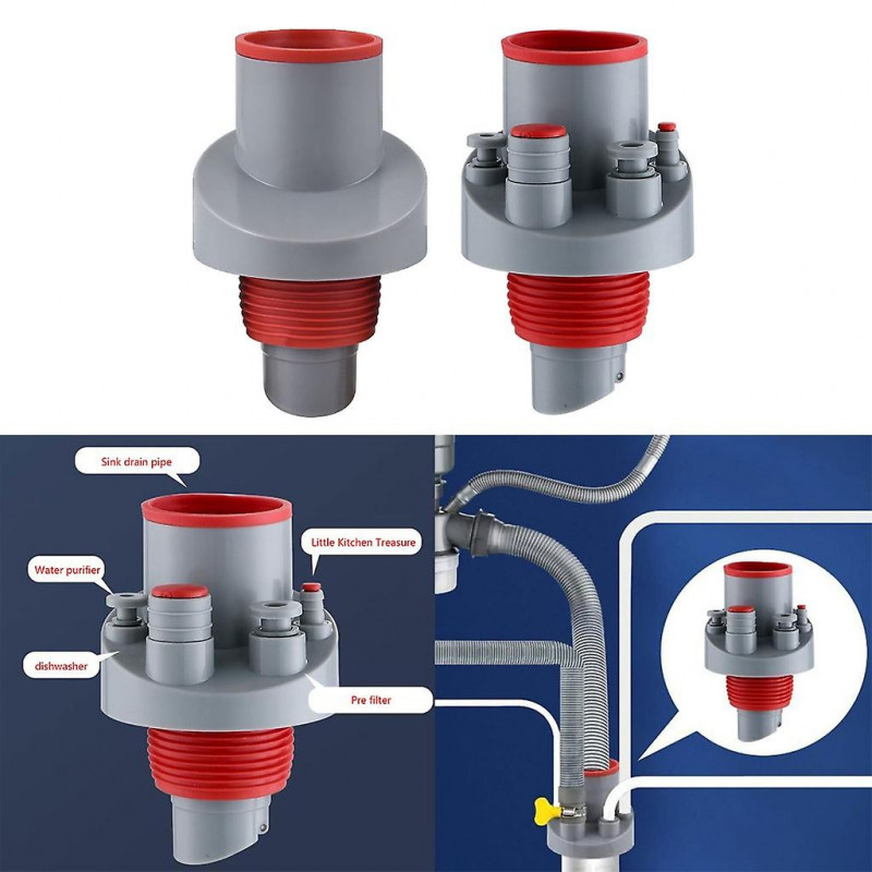 Easy Installation Kitchen Pipe Joint Deodorizer For Integrated Sewer System