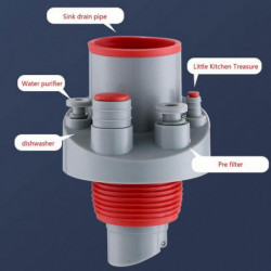Easy Installation Kitchen Pipe Joint Deodorizer For Integrated Sewer System