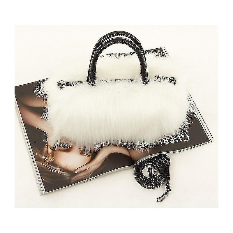 Faux Fur Purse Fashion Clutch Handbag