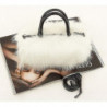 Faux Fur Purse Fashion Clutch Handbag