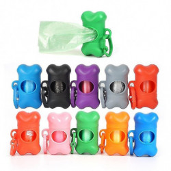 Distributeur de sacs à déchets pour chiens Sacs de caca Bone Shape Pet Petit chien Outdoor Waste Poop Bag [...]