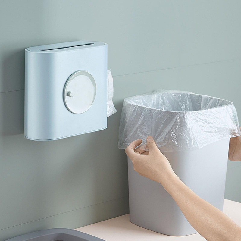 Garbage Bag Storage Box Plastic Bags Organizer Dispenser With Rotation Pan For Home Kitchen Bathroom Wall Hanging [...]