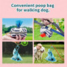 8 Rolls Dog Waste Station Bags More Thicker and Tougher Leak-Proof Easy Detach