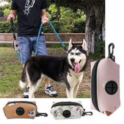 Pet Waste Bags Dispenser Organizer with Hook Accessory for Running with Dogs