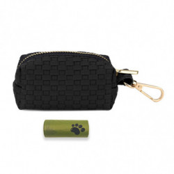 Dog Poop Bag Holder Purse Waste Bag Dispenser Attaches to Leash for Walking