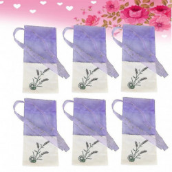 6 Pcs Lavender Scented Sachets Cotton Sachet Bags Lavender Pouch Bags Lavender Sachet