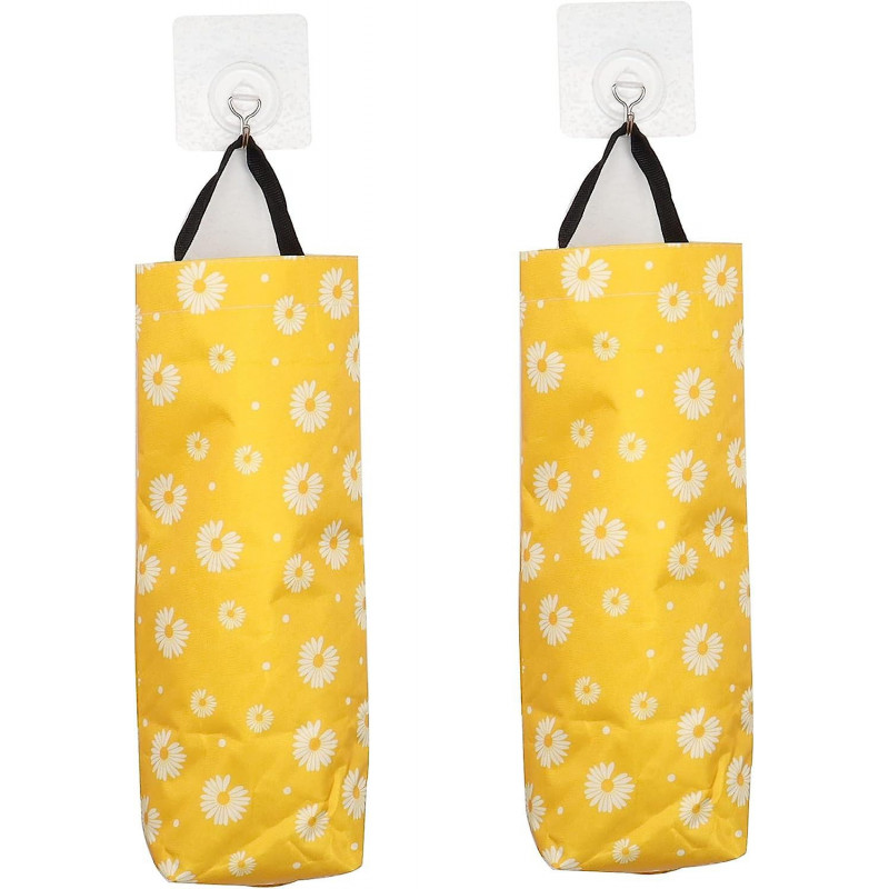 Kitchen Grocery Plastic Trash Bag Holder Washable Wall Mount Folding Little Daisy Storage Bag For Kitchen Bathroom [...]