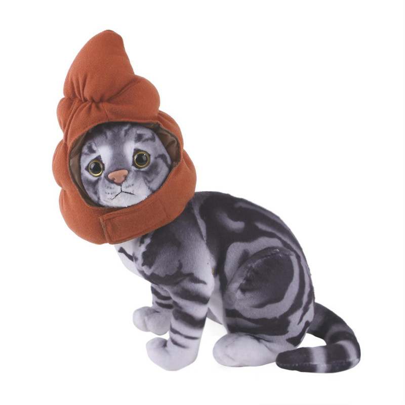 Mignon pour chapeau de chat Petit chien caca en forme de couvre-chef Animal de compagnie Accessoires de vacances [...]