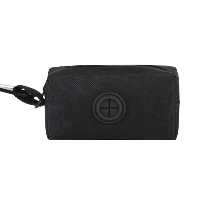 Portable Dog Poop Bag Dispenser Pick-up Bags Holder with Rope Cleaning Supplies