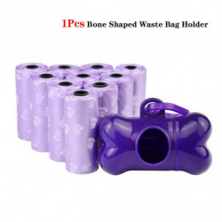 Pet Poop Bags Disposable Dog Waste Bags, Bulk Poop Bags With Leash Clip And Bone Bag Dispenser 5roll(75pcs) Bags [...]