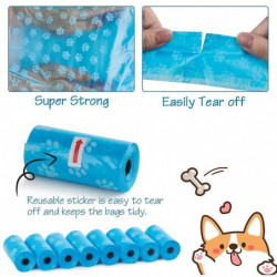 Pet Poop Bags Disposable Dog Waste Bags, Bulk Poop Bags With Leash Clip And Bone Bag Dispenser 5roll(75pcs) Bags [...]