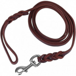 Brown Leather Dog Leash 7/6/5 Feet Leather Rope Belt Walking Running