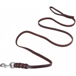 Brown Leather Dog Leash 7/6/5 Feet Leather Rope Belt Walking Running Brown Leather Dog Leash 7/6/5 Feet Leather Rope Belt Walking Running