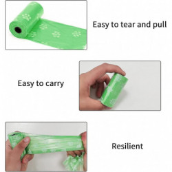 Sac de caca de chien d’emballage, 11,8 * 8,6 pouces de matériau Sac de caca de chien durable pour sac à ordures de [...]