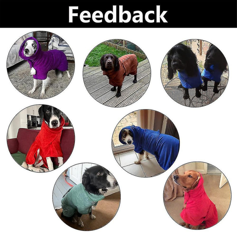 Dog Dry Coat - Dry Quick Dog Bag - Dog Bathrobe Towel - Microfiber