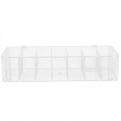 Desktop Coffee Bag Holder Transparent Multi-grid Candy Bag Box Plastic Tea Bag Organizer