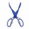 Dog Pet Pooper Scooper Scissor Scoopper Clamp Pick Up Cleaning Tool Blue