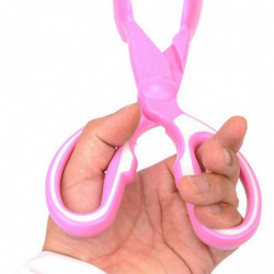 Dog Pet Pooper Scooper Scissor Scoopper Clamp Pick Up Cleaning Tool Blue