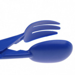 Dog Pet Pooper Scooper Scissor Scoopper Clamp Pick Up Cleaning Tool Blue