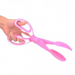 Dog Pet Pooper Scooper Scissor Scoopper Clamp Pick Up Cleaning Tool Blue