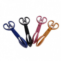 Dog Pet Pooper Scooper Scissor Scoopper Clamp Pick Up Cleaning Tool Blue