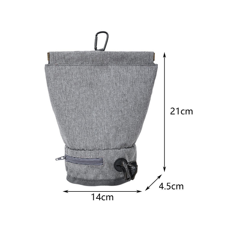 Pet Dog Waste Bag Dispenser With Metal Clip Dog Travel Accessories For Leash