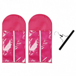 Dustproof Hair Extensions Wig Stand Bag Storage Bag Holder Case With Hook