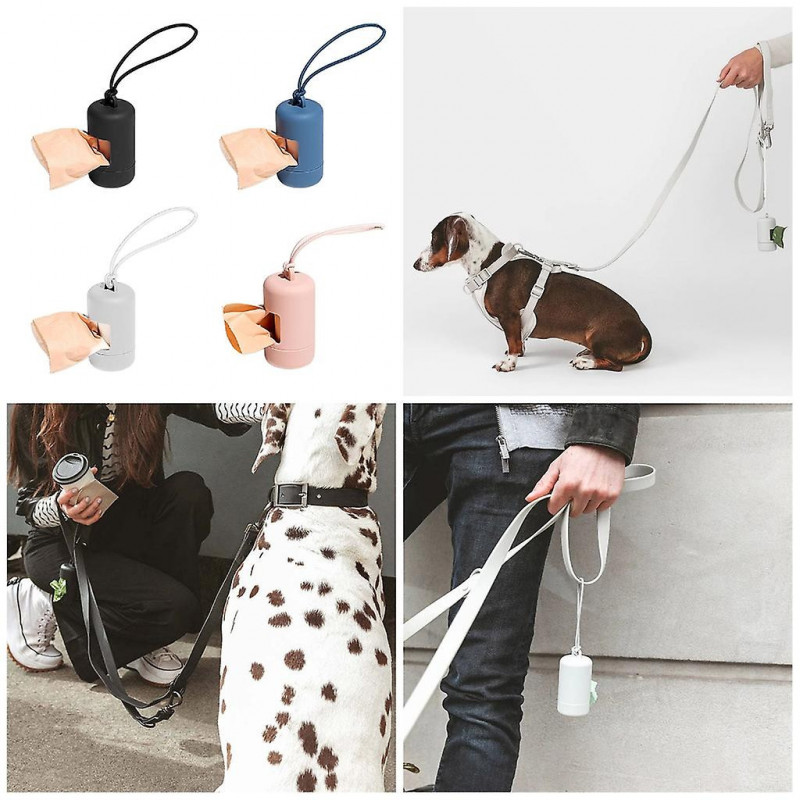 Distributeur de sacs à crottes de chien léger pour la marche, la course, la randonnée