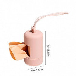 Distributeur de sacs à crottes de chien léger pour la marche, la course, la randonnée