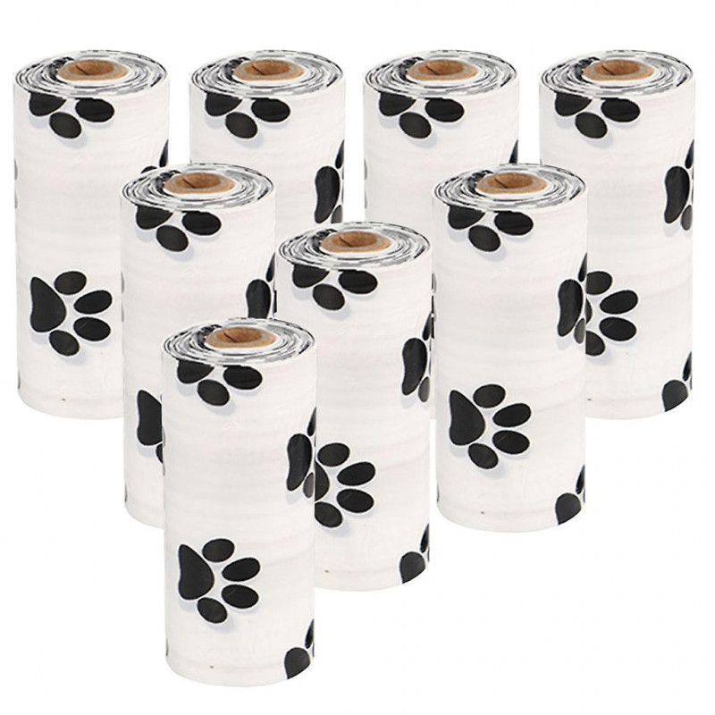 Biodegradable Dog Poo Bag Pet Poop Waste Bag With Dispenser 8roll