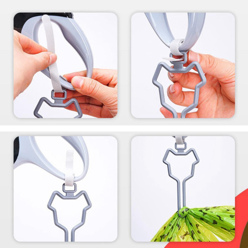 Dog Poop Bag Holder Waste Bag Carrier Adjustable For Leash Pet Supply Red