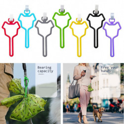 Dog Poop Bag Holder Waste Bag Carrier Adjustable For Leash Pet Supply Red