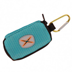 Dog Poop Bag Holder Waste Bag Carrier Zippered Pouch for Travel Walking Lake Blue